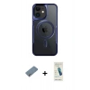 MARSİLYAN™- iPhone 12 Kılıf Yadigar Klasik Özel Seri - Şeffaf Pasifik Cam Ekran Koruyucu + Shine Kamera Lens Koruma Cam - GS