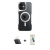 MARSİLYAN™- iPhone 12 Kılıf Yadigar Klasik Özel Seri - Şeffaf Pasifik Cam Ekran Koruyucu + Kamera Lens Koruma Cam - SF