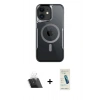 MARSİLYAN™- iPhone 12 Kılıf Yadigar Klasik Özel Seri - Şeffaf Pasifik Cam Ekran Koruyucu + Kamera Lens Koruma Cam - SF