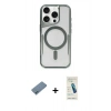 MARSİLYAN™- iPhone 12 Kılıf Yadigar Klasik Özel Seri - Şeffaf Pasifik Cam Ekran Koruyucu + Shine Kamera Lens Koruma Cam - MI