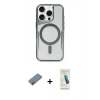 MARSİLYAN™- iPhone 12 Kılıf Yadigar Klasik Özel Seri - Şeffaf Pasifik Cam Ekran Koruyucu + Shine Kamera Lens Koruma Cam - PE
