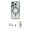 MARSİLYAN™- iPhone 12 Kılıf Yadigar Klasik Özel Seri - Şeffaf Pasifik Cam Ekran Koruyucu + Rainbow Kamera Lens Koruma Cam - YL