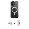 MARSİLYAN™- iPhone 12 Kılıf Yadigar Klasik Özel Seri - Şeffaf Pasifik Cam Ekran Koruyucu + Rainbow Kamera Lens Koruma Cam - YL