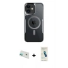 MARSİLYAN™- iPhone 12 Kılıf Yadigar Klasik Özel Seri - Şeffaf Pasifik Cam Ekran Koruyucu + Rainbow Kamera Lens Koruma Cam - YL