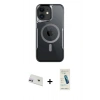 MARSİLYAN™- iPhone 12 Kılıf Yadigar Klasik Özel Seri - Şeffaf Pasifik Cam Ekran Koruyucu + Rainbow Kamera Lens Koruma Cam - MR
