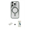 MARSİLYAN™- iPhone 12 Kılıf Yadigar Klasik Özel Seri - Şeffaf Pasifik Cam Ekran Koruyucu + Renkli Kamera Lens Koruma Cam - TU