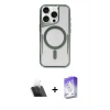MARSİLYAN™- iPhone 12 Kılıf Yadigar Klasik Özel Seri - Siyah Bilvis 5in1 3D Magic Cam Ekran Koruyucu + Kamera Lens Koruma Cam - SF