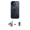 MARSİLYAN™- iPhone 12 Kılıf Yadigar Klasik Özel Seri - Siyah Joko Magic 5D Hayalet Cam + Raze Metal Kamera Lens - KI