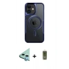 MARSİLYAN™- iPhone 12 Kılıf Yadigar Klasik Özel Seri - Siyah Joko Magic 5D Hayalet Cam + Raze Metal Kamera Lens - MI