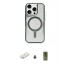 MARSİLYAN™- iPhone 12 Kılıf Yadigar Klasik Özel Seri - Siyah Joko Magic 5D Hayalet Cam + Renkli Kamera Lens Koruma Cam - TU