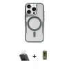 MARSİLYAN™- iPhone 12 Kılıf Yadigar Klasik Özel Seri - Siyah Joko Magic 5D Hayalet Cam + Şeffaf Kamera Lens Koruma Cam
