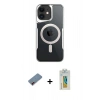 MARSİLYAN™- iPhone 12 Kılıf Yadigar Klasik Özel Seri - Siyah Polymer Nano Ekran Koruyucu + Metal Kamera Lens Koruma Cam - KI