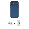 MARSİLYAN™- iPhone 12 Kılıf Yadigar Klasik - Şeffaf Pasifik Cam Ekran Koruyucu + Rainbow Kamera Lens Koruma Cam - MR