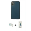 MARSİLYAN™- iPhone 12 Kılıf Yadigar Klasik - Şeffaf Pasifik Cam Ekran Koruyucu + Rainbow Kamera Lens Koruma Cam - YL