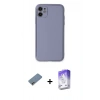 MARSİLYAN™- iPhone 12 Kılıf Yadigar Klasik - Siyah Bilvis 5in1 3D Magic Cam Ekran Koruyucu + Shine Kamera Lens Koruma Cam - GI