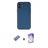 MARSİLYAN™- iPhone 12 Kılıf Yadigar Klasik - Siyah Bilvis 5in1 3D Magic Cam Ekran Koruyucu + Shine Kamera Lens Koruma Cam - GI