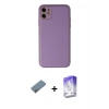 MARSİLYAN™- iPhone 12 Kılıf Yadigar Klasik - Siyah Bilvis 5in1 3D Magic Cam Ekran Koruyucu + Shine Kamera Lens Koruma Cam - GI