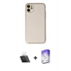MARSİLYAN™- iPhone 12 Kılıf Yadigar Klasik - Siyah Bilvis 5in1 3D Magic Cam Ekran Koruyucu + Kamera Lens Koruma Cam - SF