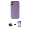 MARSİLYAN™- iPhone 12 Kılıf Yadigar Klasik - Siyah Bilvis 5in1 3D Magic Cam Ekran Koruyucu + Kamera Lens Koruma Cam - SF