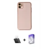 MARSİLYAN™- iPhone 12 Kılıf Yadigar Klasik - Siyah Bilvis 5in1 3D Magic Cam Ekran Koruyucu + Kamera Lens Koruma Cam - SF