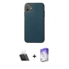 MARSİLYAN™- iPhone 12 Kılıf Yadigar Klasik - Siyah Bilvis 5in1 3D Magic Cam Ekran Koruyucu + Kamera Lens Koruma Cam - SF