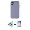 MARSİLYAN™- iPhone 12 Kılıf Yadigar Klasik - Siyah Bilvis 5in1 3D Magic Cam Ekran Koruyucu + Raze Metal Kamera Lens - MI