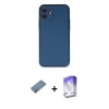 MARSİLYAN™- iPhone 12 Kılıf Yadigar Klasik - Siyah Bilvis 5in1 3D Magic Cam Ekran Koruyucu + Metal Kamera Lens Koruma Cam - AKYL