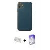 MARSİLYAN™- iPhone 12 Kılıf Yadigar Klasik - Siyah Bilvis 5in1 3D Magic Cam Ekran Koruyucu + Rainbow Kamera Lens Koruma Cam - MR