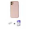 MARSİLYAN™- iPhone 12 Kılıf Yadigar Klasik - Siyah Bilvis 5in1 3D Magic Cam Ekran Koruyucu + Renkli Kamera Lens Koruma Cam - SI