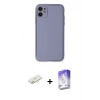 MARSİLYAN™- iPhone 12 Kılıf Yadigar Klasik - Siyah Bilvis 5in1 3D Magic Cam Ekran Koruyucu + Renkli Kamera Lens Koruma Cam - SI