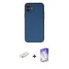 MARSİLYAN™- iPhone 12 Kılıf Yadigar Klasik - Siyah Bilvis 5in1 3D Magic Cam Ekran Koruyucu + Renkli Kamera Lens Koruma Cam - SI
