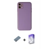 MARSİLYAN™- iPhone 12 Kılıf Yadigar Klasik - Siyah Bilvis 5in1 3D Magic Cam Ekran Koruyucu + Shine Kamera Lens Koruma Cam - GS