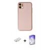 MARSİLYAN™- iPhone 12 Kılıf Yadigar Klasik - Siyah Bilvis 5in1 3D Magic Cam Ekran Koruyucu + Renkli Kamera Lens Koruma Cam - YL
