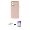 MARSİLYAN™- iPhone 12 Kılıf Yadigar Klasik - Siyah Bilvis 5in1 3D Magic Cam Ekran Koruyucu + Renkli Kamera Lens Koruma Cam - YL