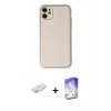 MARSİLYAN™- iPhone 12 Kılıf Yadigar Klasik - Siyah Bilvis 5in1 3D Magic Cam Ekran Koruyucu + Renkli Kamera Lens Koruma Cam - YL