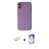 MARSİLYAN™- iPhone 12 Kılıf Yadigar Klasik - Siyah Bilvis 5in1 3D Magic Cam Ekran Koruyucu + Renkli Kamera Lens Koruma Cam - YL