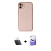 MARSİLYAN™- iPhone 12 Kılıf Yadigar Klasik - Siyah Bilvis 5in1 5D Magic Hayalet Cam Ekran Koruyucu + Kamera Lens Koruma Cam - SF