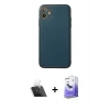 MARSİLYAN™- iPhone 12 Kılıf Yadigar Klasik - Siyah Bilvis 5in1 5D Magic Hayalet Cam Ekran Koruyucu + Kamera Lens Koruma Cam - SF