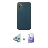MARSİLYAN™- iPhone 12 Kılıf Yadigar Klasik - Siyah Bilvis 5in1 5D Magic Hayalet Cam Ekran Koruyucu + Raze Metal Kamera Lens - MI