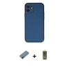 MARSİLYAN™- iPhone 12 Kılıf Yadigar Klasik - Siyah Joko Magic 5D Hayalet Cam + Metal Kamera Lens Koruma Cam - MI