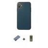 MARSİLYAN™- iPhone 12 Kılıf Yadigar Klasik - Siyah Joko Magic 5D Hayalet Cam + Metal Kamera Lens Koruma Cam - KI