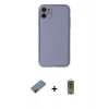 MARSİLYAN™- iPhone 12 Kılıf Yadigar Klasik - Siyah Joko Magic 5D Hayalet Cam + Metal Kamera Lens Koruma Cam - KI