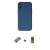MARSİLYAN™- iPhone 12 Kılıf Yadigar Klasik - Siyah Joko Magic 5D Hayalet Cam + Metal Kamera Lens Koruma Cam - KI