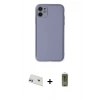 MARSİLYAN™- iPhone 12 Kılıf Yadigar Klasik - Siyah Joko Magic 5D Hayalet Cam + Rainbow Kamera Lens Koruma Cam - MR