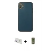 MARSİLYAN™- iPhone 12 Kılıf Yadigar Klasik - Siyah Joko Magic 5D Hayalet Cam + Rainbow Kamera Lens Koruma Cam - MR
