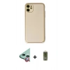 MARSİLYAN™- iPhone 12 Kılıf Yadigar Klasik - Siyah Joko Magic 5D Hayalet Cam + Raze Metal Kamera Lens - KI