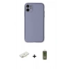 MARSİLYAN™- iPhone 12 Kılıf Yadigar Klasik - Siyah Joko Magic 5D Hayalet Cam + Renkli Kamera Lens Koruma Cam - SI