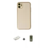 MARSİLYAN™- iPhone 12 Kılıf Yadigar Klasik - Siyah Joko Magic 5D Hayalet Cam + Renkli Kamera Lens Koruma Cam - SI