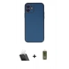 MARSİLYAN™- iPhone 12 Kılıf Yadigar Klasik - Siyah Joko Magic 5D Hayalet Cam + Şeffaf Kamera Lens Koruma Cam