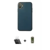 MARSİLYAN™- iPhone 12 Kılıf Yadigar Klasik - Siyah Joko Magic 5D Hayalet Cam + Şeffaf Kamera Lens Koruma Cam